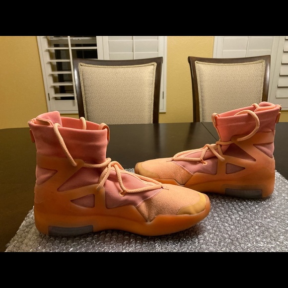 Nike Fear of God 1 Orange Pulse Sneaker US 10 - Picture 7 of 11